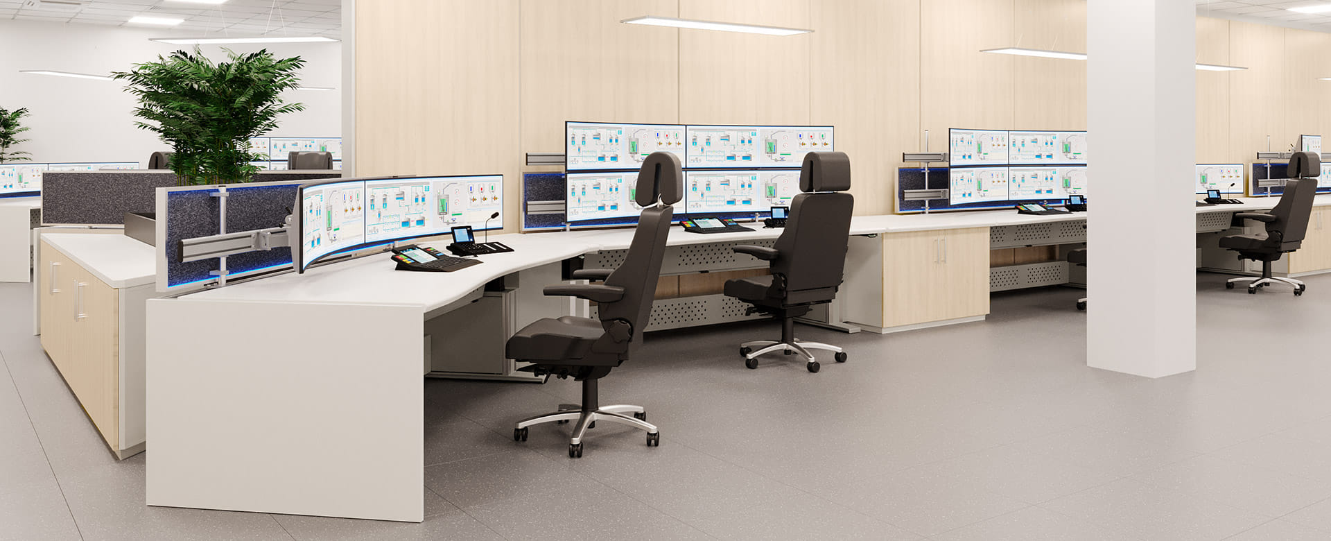 Leitstandtisch ControlDesk ONE: Tischsystem für Leitwarten vom Hersteller Xecuris