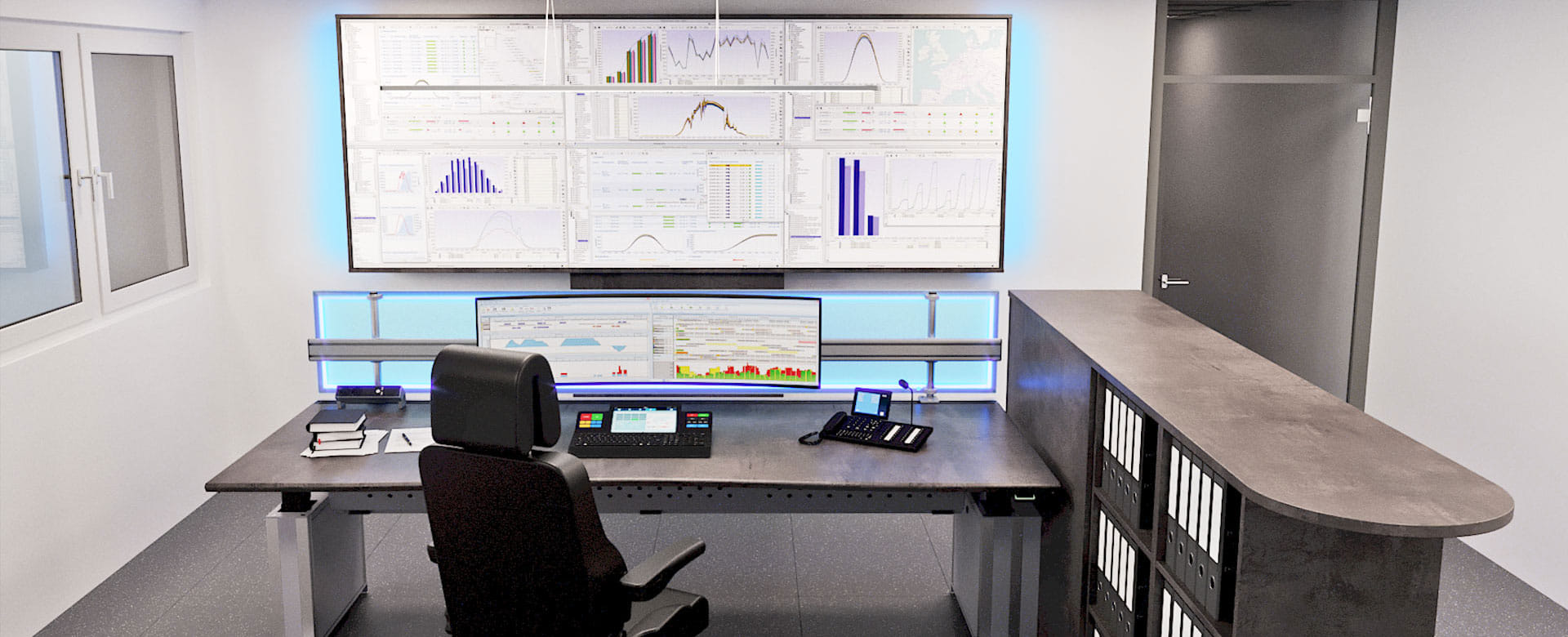Leitstandtechnik & -möbel für Industrieleitstand