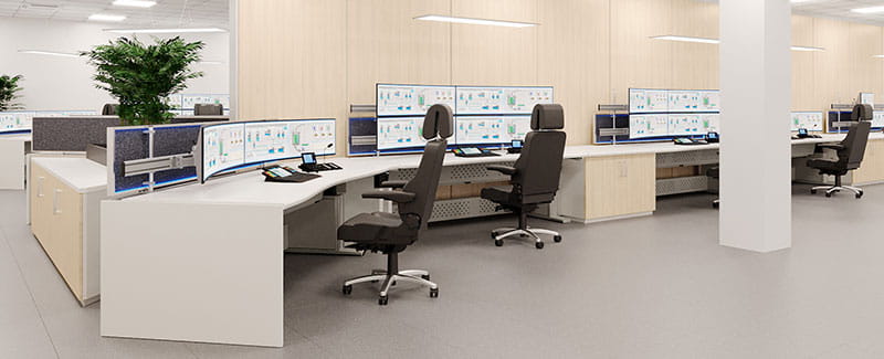 Leitstandtisch ControlDesk ONE: Tischsystem für Leitwarten vom Hersteller Xecuris